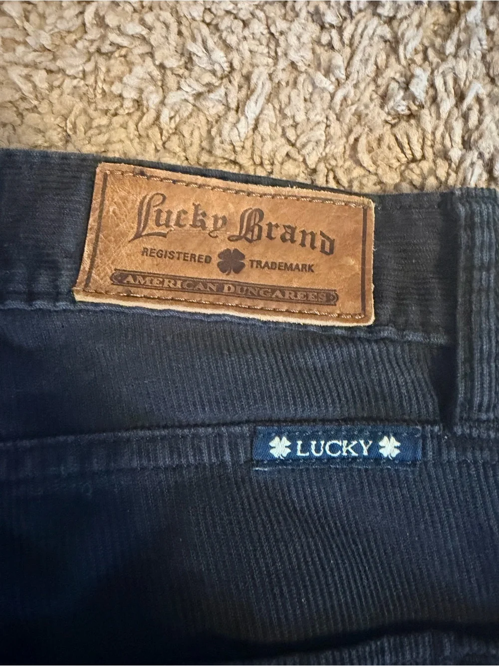 Lucky Brand Men's Navy Corduroy Pants